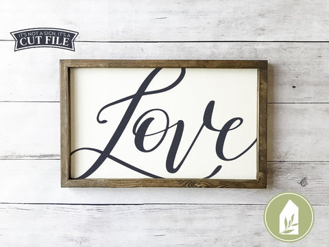 Hand-lettered Love SVG | Romantic svg | Farmhouse Sign Design SVG LilleJuniper 