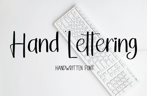 Hand Lettering Font Yuby 