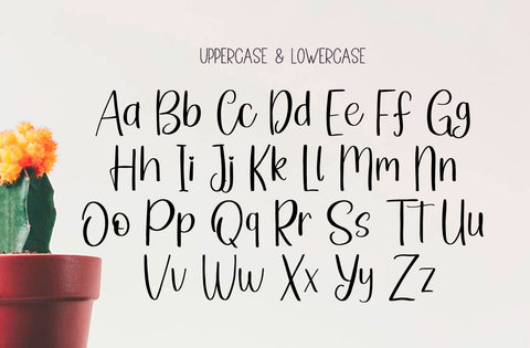 Hand Lettering Font Yuby 