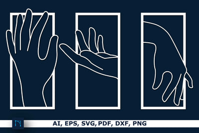 Hand Metal Wall Decor SVG Bundle SVG MD JOYNAL ABDIN 