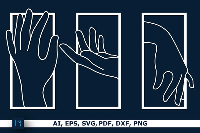 Hand Metal Wall Decor SVG Bundle SVG MD JOYNAL ABDIN 