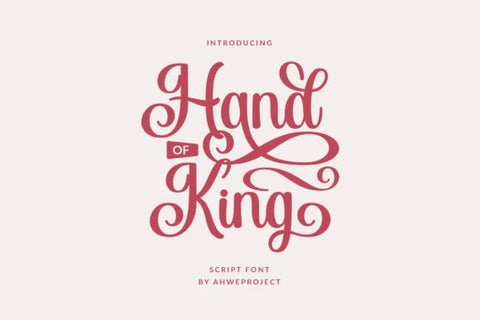 Hand of King Font ahweproject 