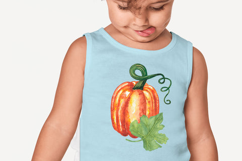 Hand Painted Watercolor Pumpkins Clipart Sublimation Yuliya 
