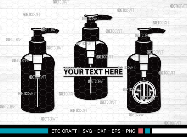 Hand Sanitizer Monogram SVG | Sanitizer Svg | Sanitizer Bottle Svg | Spray bottle Cleaner Svg | Spray Bottle Svg | Disinfectant Spray Svg | Hand Sanitizer Monogram SVG ETC Craft 