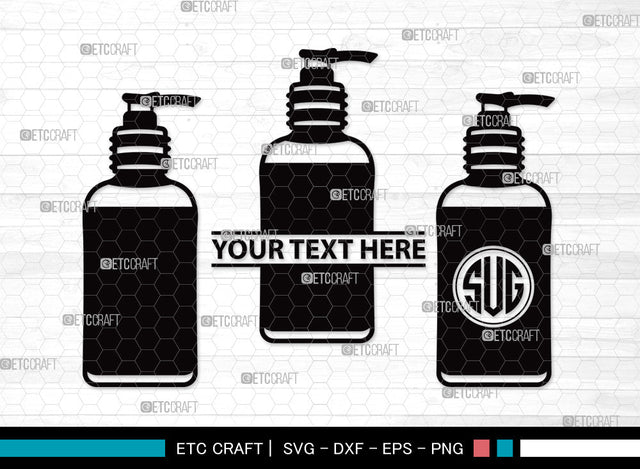 Hand Sanitizer Monogram SVG | Sanitizer Svg | Sanitizer Bottle Svg | Spray bottle Cleaner Svg | Spray Bottle Svg | Disinfectant Spray Svg | Hand Sanitizer Monogram SVG ETC Craft 