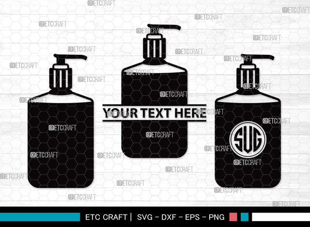 Hand Sanitizer Monogram SVG | Sanitizer Svg | Sanitizer Bottle Svg | Spray bottle Cleaner Svg | Spray Bottle Svg | Disinfectant Spray Svg | Hand Sanitizer Monogram SVG ETC Craft 