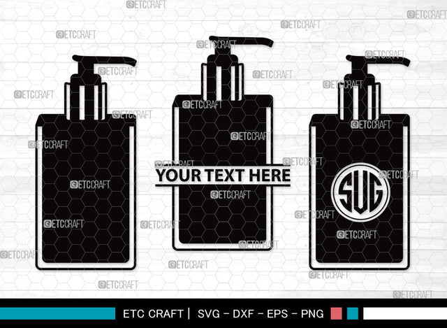 Hand Sanitizer Monogram SVG | Sanitizer Svg | Sanitizer Bottle Svg | Spray bottle Cleaner Svg | Spray Bottle Svg | Disinfectant Spray Svg | Hand Sanitizer Monogram SVG ETC Craft 