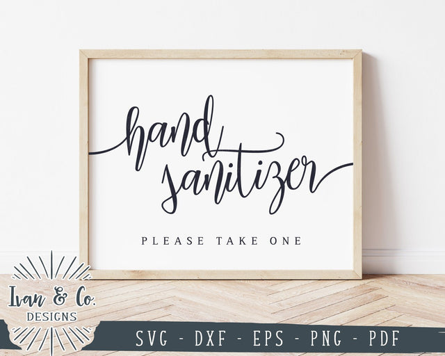 Hand Sanitizer Sign SVG Files | Wedding SVG | Social Distance Wedding Svg | Commercial Use | Cricut | Silhouette | Cut Files (1023715440) SVG Ivan & Co. Designs 