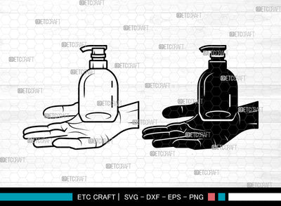 Hand Sanitizer SVG, Hand Sanitizer SVG, Sanitizer Bottle Svg, Spray Bottle Svg, Disinfectant Spray Svg, Hand Sanitizer SVG ETC Craft 