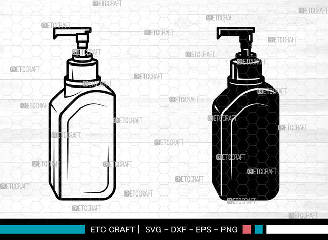 Hand Sanitizer SVG, Hand Sanitizer SVG, Sanitizer Bottle Svg, Spray Bottle Svg, Disinfectant Spray Svg, Hand Sanitizer SVG ETC Craft 
