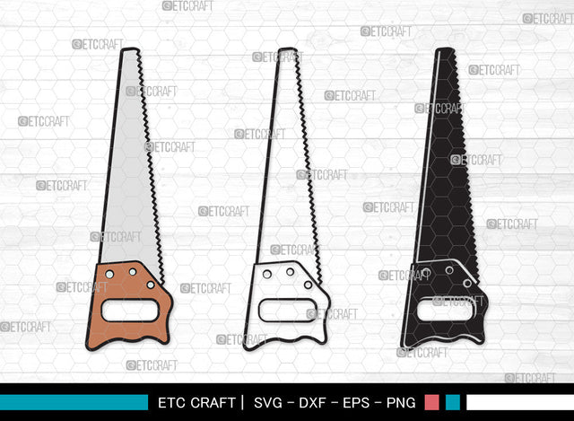 Hand Saw Clipart SVG | Meat Hand Saws Svg | Lumberjack Saw Svg | Handsaw Shape Svg | Handsaw Tool Svg | Carpenters Tools Svg | Hand Saw Clipart SVG ETC Craft 