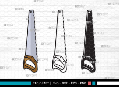 Hand Saw Clipart SVG | Meat Hand Saws Svg | Lumberjack Saw Svg | Handsaw Shape Svg | Handsaw Tool Svg | Carpenters Tools Svg | Hand Saw Clipart SVG ETC Craft 