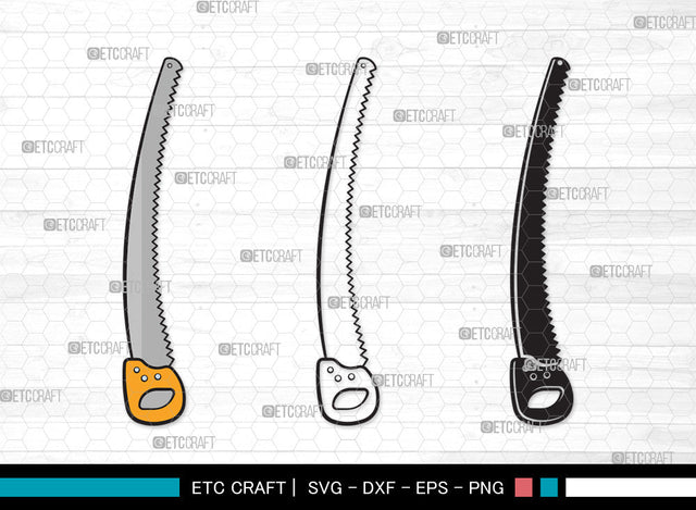 Hand Saw Clipart SVG | Meat Hand Saws Svg | Lumberjack Saw Svg | Handsaw Shape Svg | Handsaw Tool Svg | Carpenters Tools Svg | Hand Saw Clipart SVG ETC Craft 