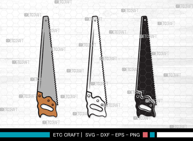 Hand Saw Clipart SVG | Meat Hand Saws Svg | Lumberjack Saw Svg | Handsaw Shape Svg | Handsaw Tool Svg | Carpenters Tools Svg | Hand Saw Clipart SVG ETC Craft 