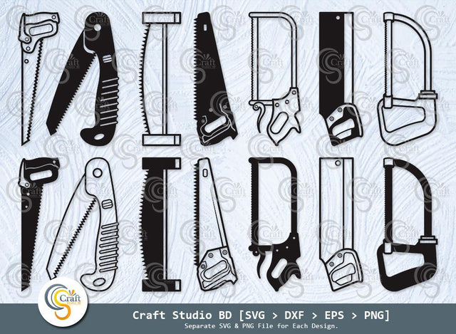 Hand Saw Silhouette, Hand Saw SVG, Hand Saw Icon Svg, Meat Hand Saws Svg, Lumberjack Saw Svg, Repair Svg, Hand Saw Bundle SVG ETC Craft 