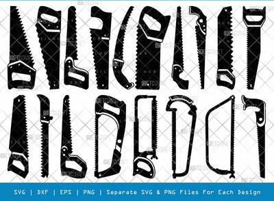 Hand Saw SVG, Hand Saw Silhouette, Mechanical Tool Svg, Hand Tool Svg, Hand Saw Bundle, SB00800 SVG ETC Craft 