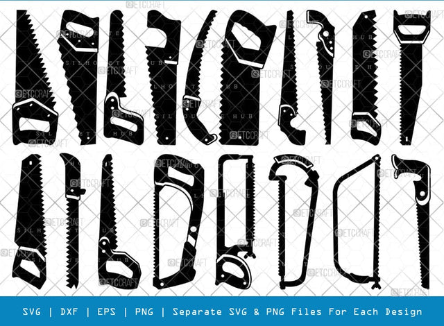 Hand Saw SVG, Hand Saw Silhouette, Mechanical Tool Svg, Hand Tool Svg, Hand Saw Bundle, SB00800 SVG ETC Craft 