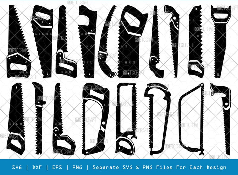 Hand Saw SVG, Hand Saw Silhouette, Mechanical Tool Svg, Hand Tool Svg ...