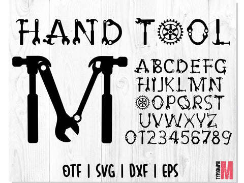 Hand Tool Font Font CreativeStudioTM 