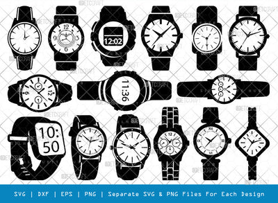 Hand Watch SVG, Hand Watch Silhouette, Watch Svg, Clock Svg, Time Svg, Minutes Svg, Hours Svg, Timer Svg, Hand Watch Bundle SVG ETC Craft 