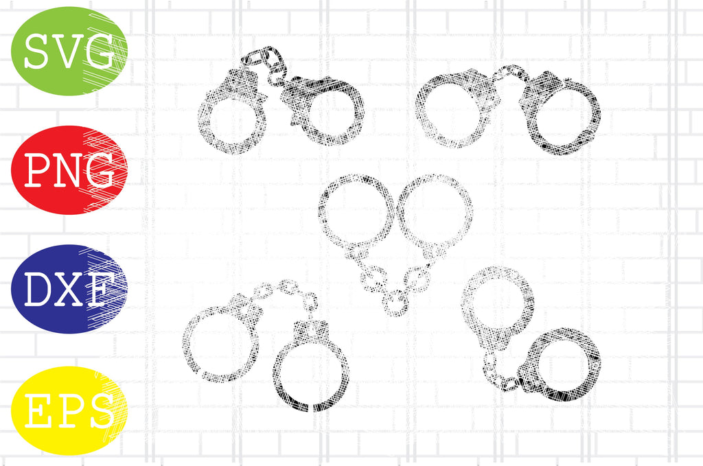 Handcuff SVG File, Handcuffs DXF, Handcuffs Png, Hand Cuff Svg, Police