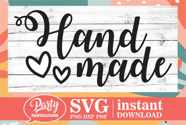 HANDMADE | handmade tag SVG SVG Partypantaloons 