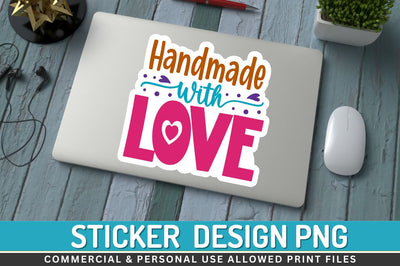 Handmade with love Sublimation PNG Sublimation Regulrcrative 