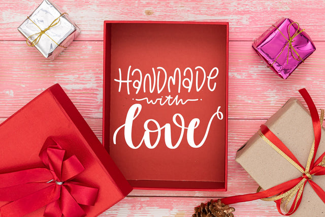 Handmade With Love SVG Christmas Packaging Quotes SVG dapiyupi store 