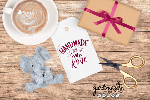 Handmade with Love SVG Cut File SVG Gardenias Art Shop 