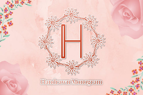Handrawn Monogram Font Masyafi Studio 