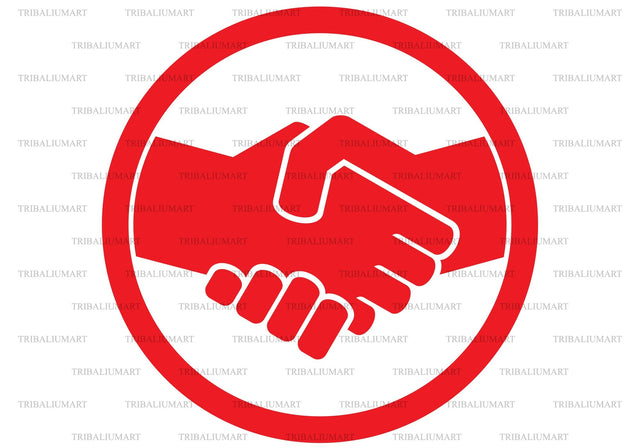 Handshake symbol (sign, icon) SVG TribaliumArtSF 