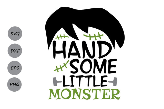 Handsome Little Monster| Halloween SVG Cutting Files SVG CosmosFineArt 