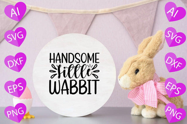 Handsome Little Wabbit SVG CraftlabSvg29 