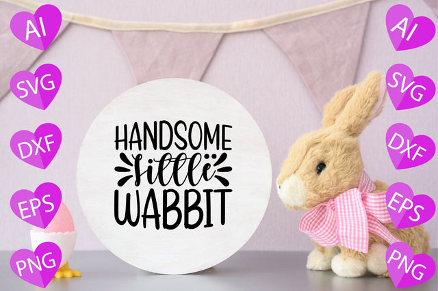Handsome Little Wabbit SVG CraftlabSvg29 
