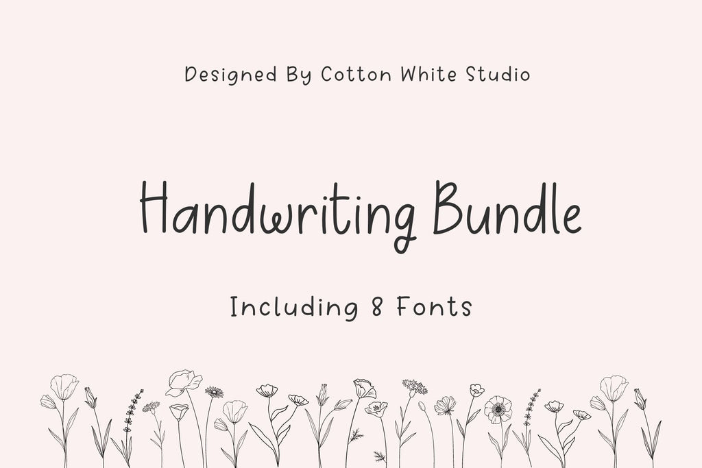 Handwriting Font Bundle - So Fontsy