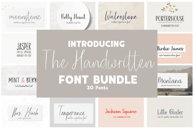 Handwritten Font Bundle Font Sunday Nomad 