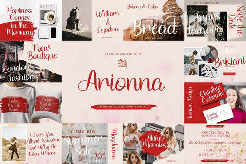 Handwritten Font Bundle Vol 14 Font StringLabs 