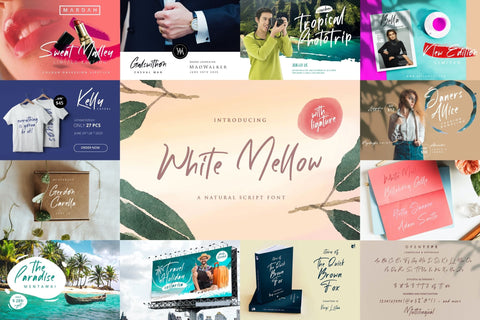 Handwritten Font Bundle Vol 17 Font StringLabs 