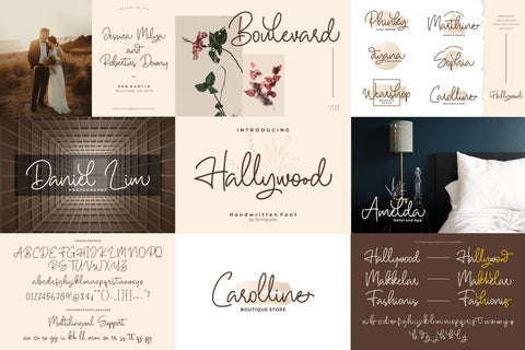 Handwritten Font Bundle Vol 18 Font StringLabs 