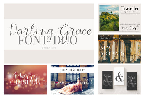 Handwritten Font Bundle Vol.2 Font Sunday Nomad 