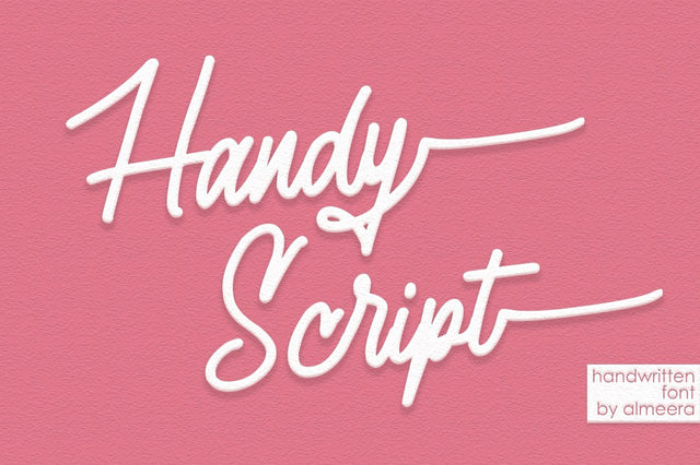 Handy Script Font studioalmeera 