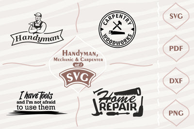Handyman, Mechanic & Carpenter - SVG bundle 1 SVG Digital Mojito 