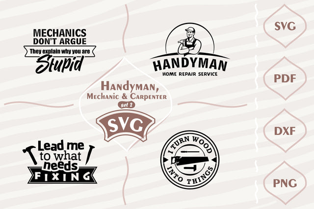 Handyman, Mechanic & Carpenter - SVG bundle2 SVG Digital Mojito 