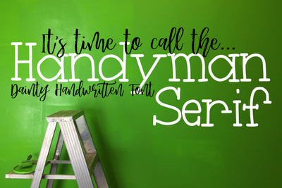 Handyman Serif Font Font SavanasDesign