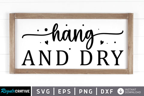 Hang and dry SVG SVG Regulrcrative 