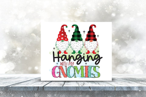 Hanging with My Gnomies | Christmas Gnome PNG Sublimation CraftLabSVG 