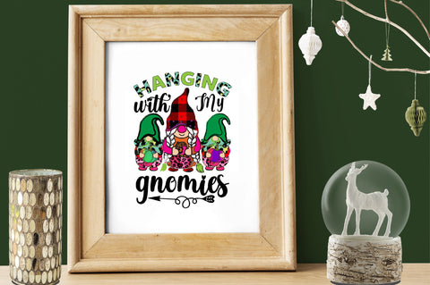 hanging with my gnomies Sublimation SVGArt 