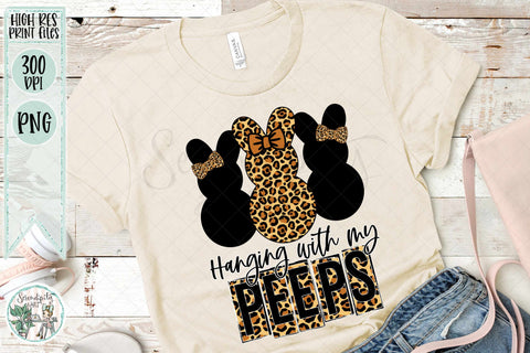Hanging with My Peeps - Leopard Bunnies - PNG - Sublimation Sublimation Serendipity and Art 