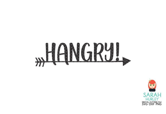 Hangry Word Arrow SVG Sarah Hurley 