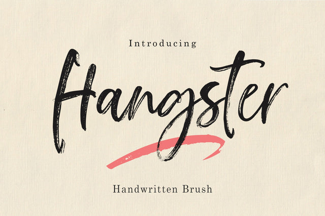 Hangster Brush Font Sulthan studio 